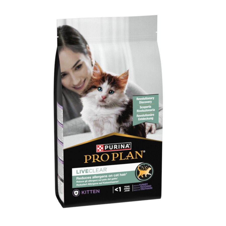 Pro Plan LiveClear Kitten menos de 1 a&ntilde;o Pavo pienso para gatos