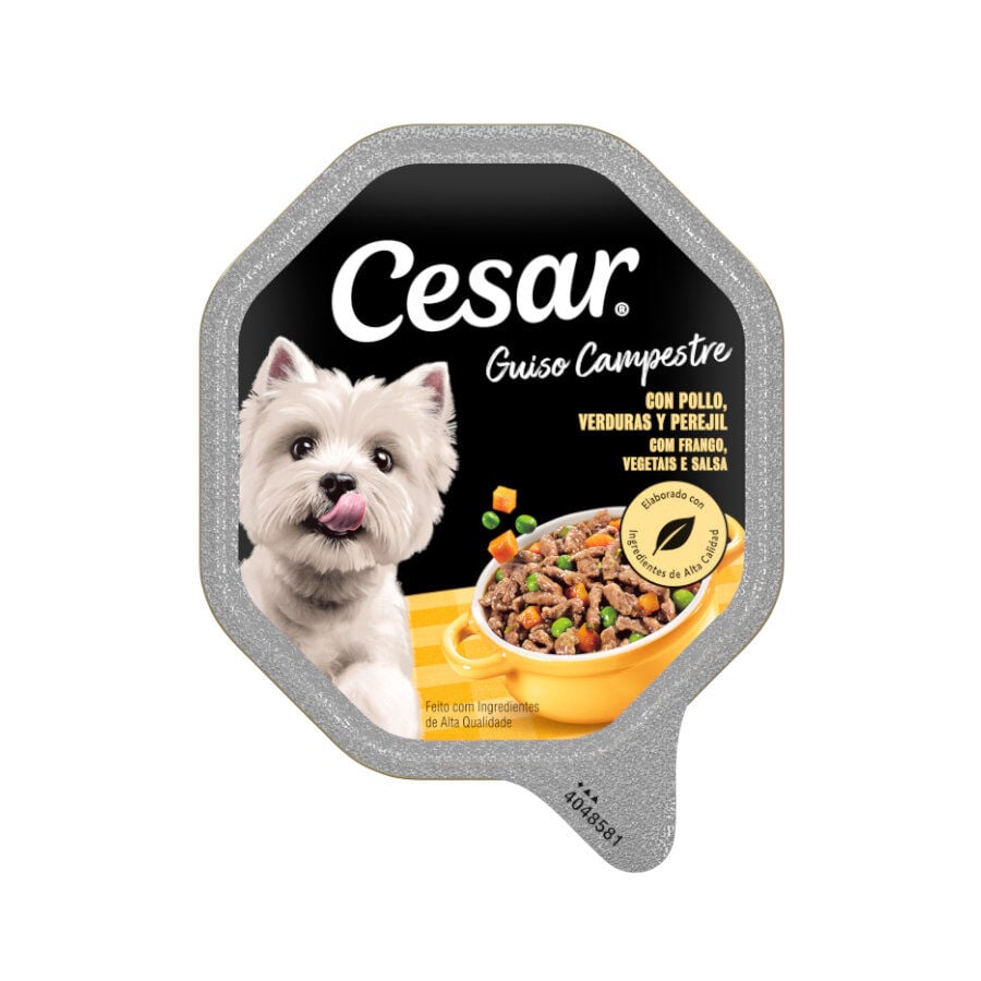 Cesar Guiso Campestre Pollo y Verduras tarrina para perros