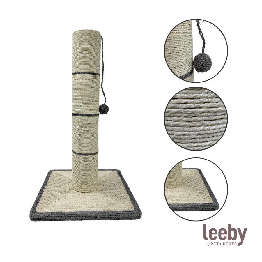 Leeby Isidoro rascador de sisal con juguete para gatos, , large Imagen numero 5