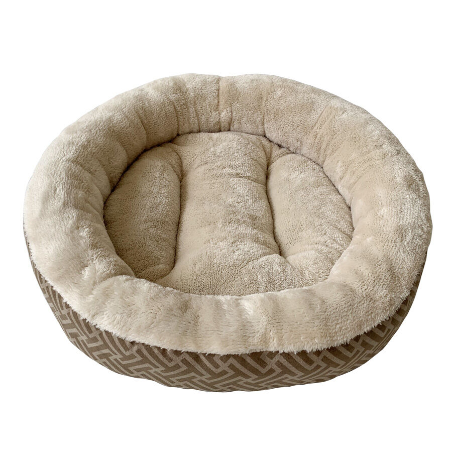 Catshion Geometric Cama Marr&oacute;n para gatos, , large Imagen numero 1