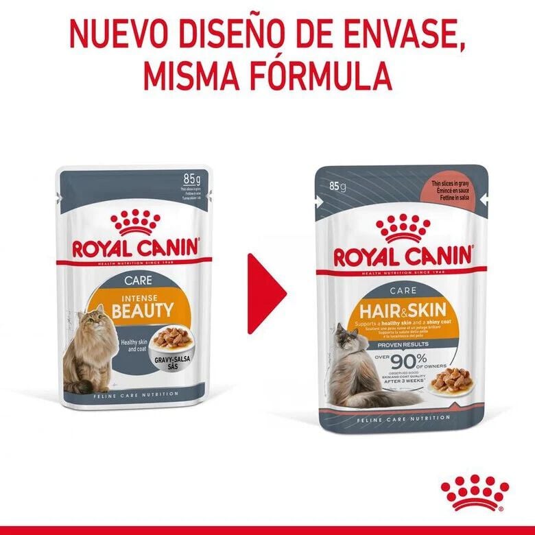 85 g Royal Canin Hair and Skin sobre en salsa para gatos, , large indicador imagen numero 12