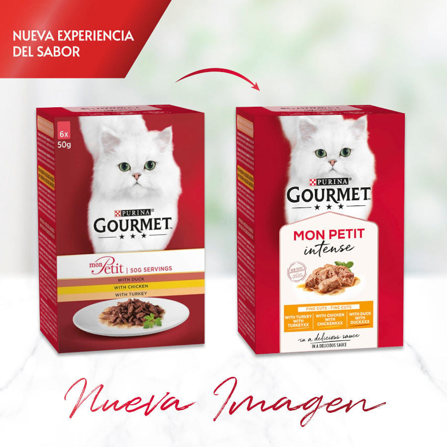 6 sobres x 50 g Gourmet Mon Petit Selecci&oacute;n Aves en salsa sobre para gatos, , large Imagen numero 2