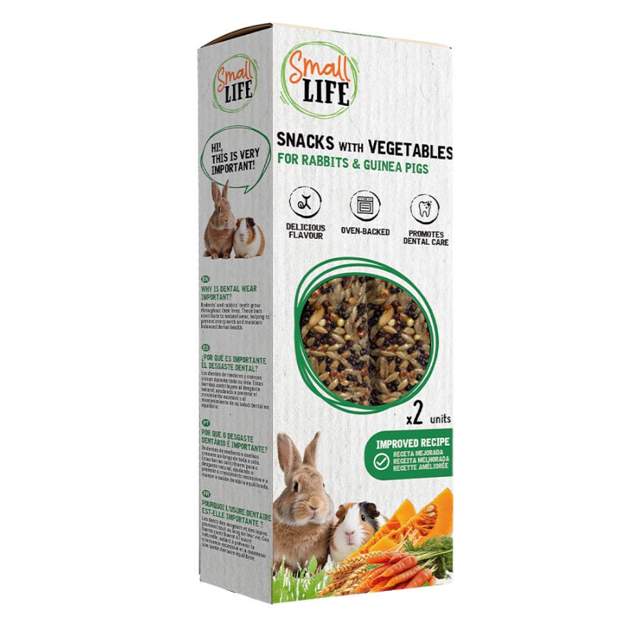 2 barritas Small Life Barritas Snack con Vegetales para conejos y cobayas, , large Imagen numero 1