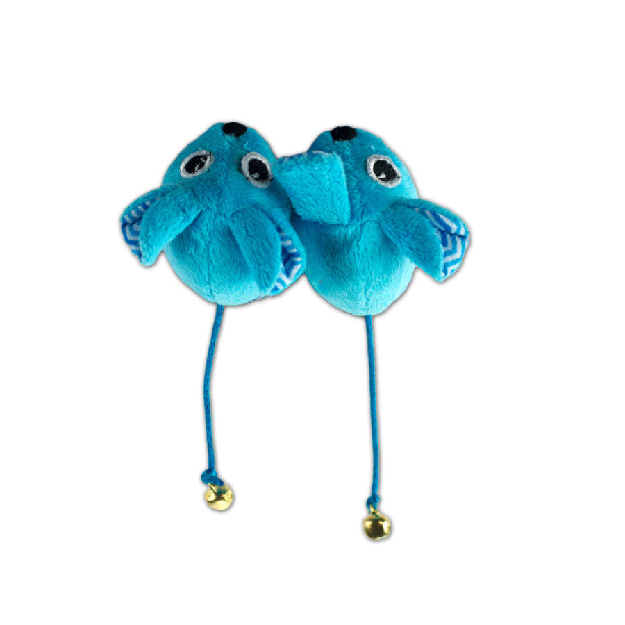 Tootoy! Pack de 2 Ratones con Catnip y Cascabel Azules para gatos, , large indicador imagen numero 2