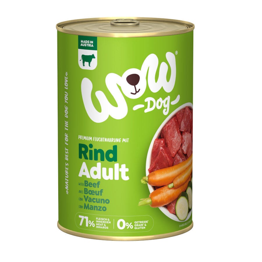 400 g Wow Food Adult Vacuno lata para perros, , large Imagen numero 1