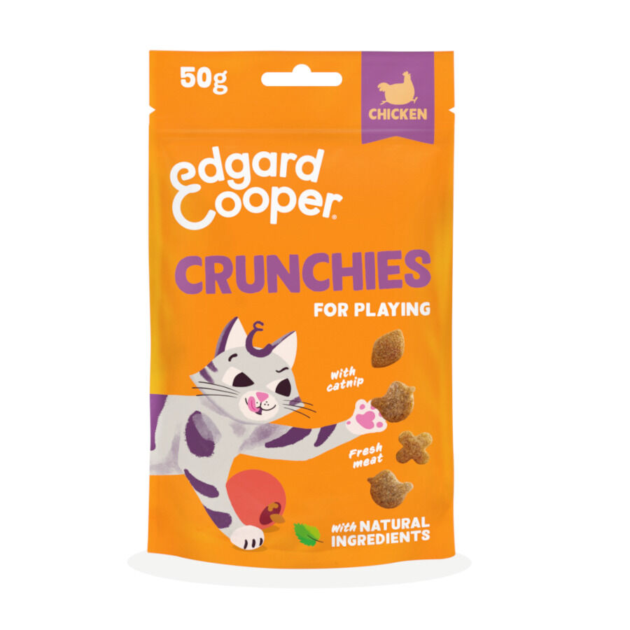 50 g Edgard & Cooper Galletas Crunchies Pollo para gatos, , large Imagen numero 1