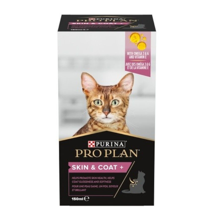 150 ml Pro Plan Skin & Coat + Aceite de Salm&oacute;n Noruego para gatos, , large indicador imagen numero 1