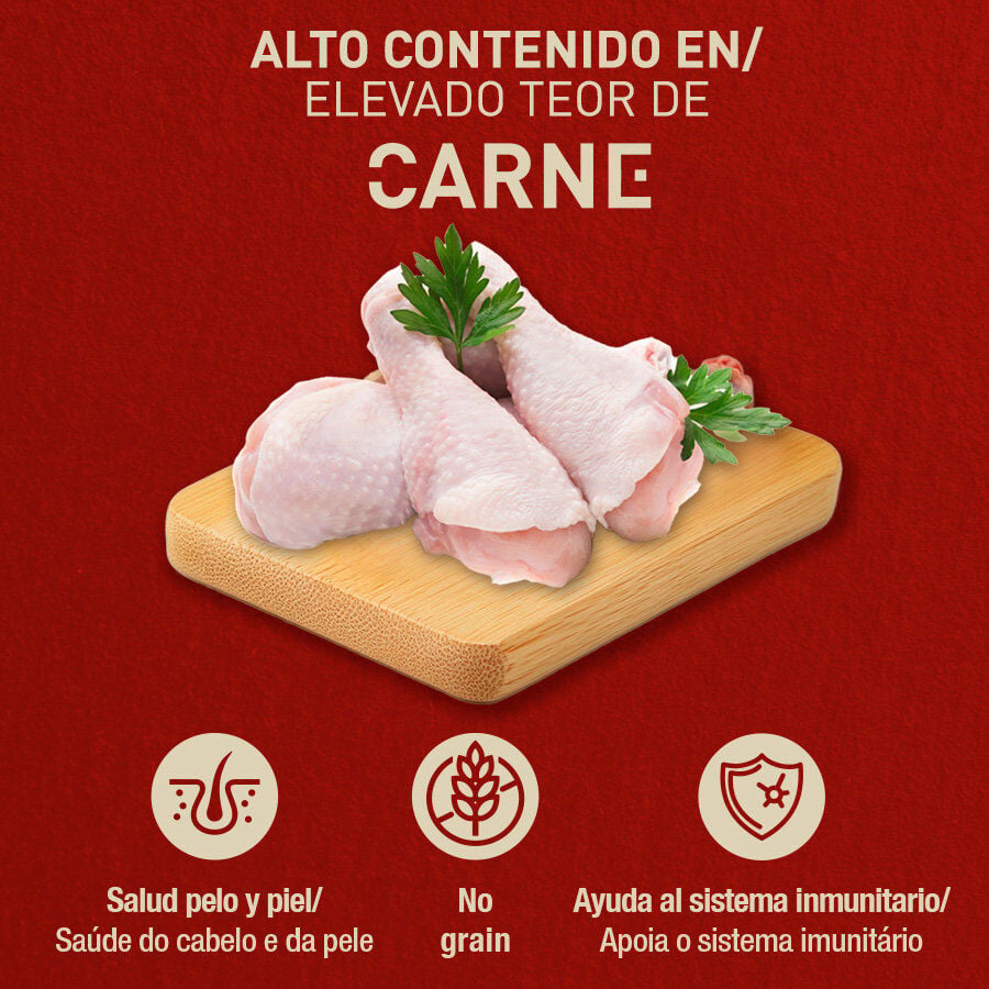 395 g Catxtreme Pollo con H&iacute;gado en pat&eacute; lata para gatos, , large Imagen numero 3