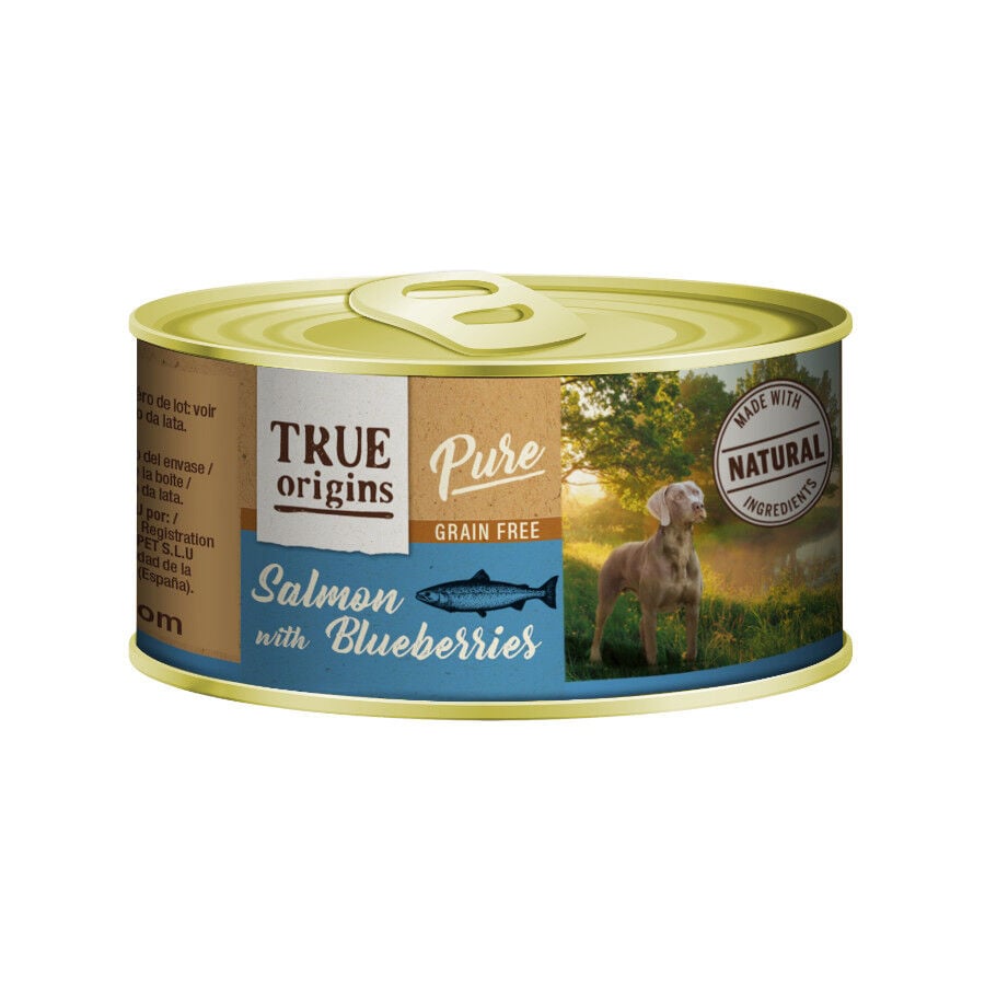 185 g True Origins Pure Salm&oacute;n y Ar&aacute;ndanos lata para perros, , large Imagen numero 1