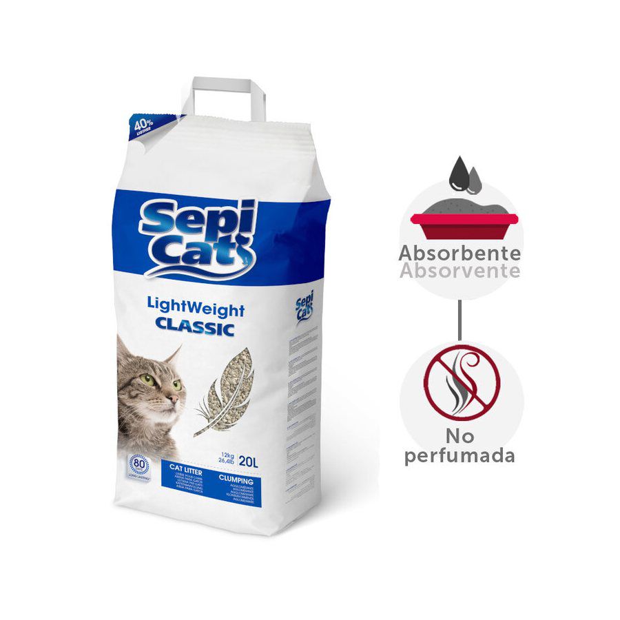 Sepicat LightWeight Classic Arena Aglomerante para gatos, , large indicador imagen numero 2