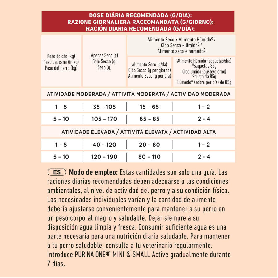 3 kg Purina One Mini Active Pollo pienso para perros, , large Imagen numero 3