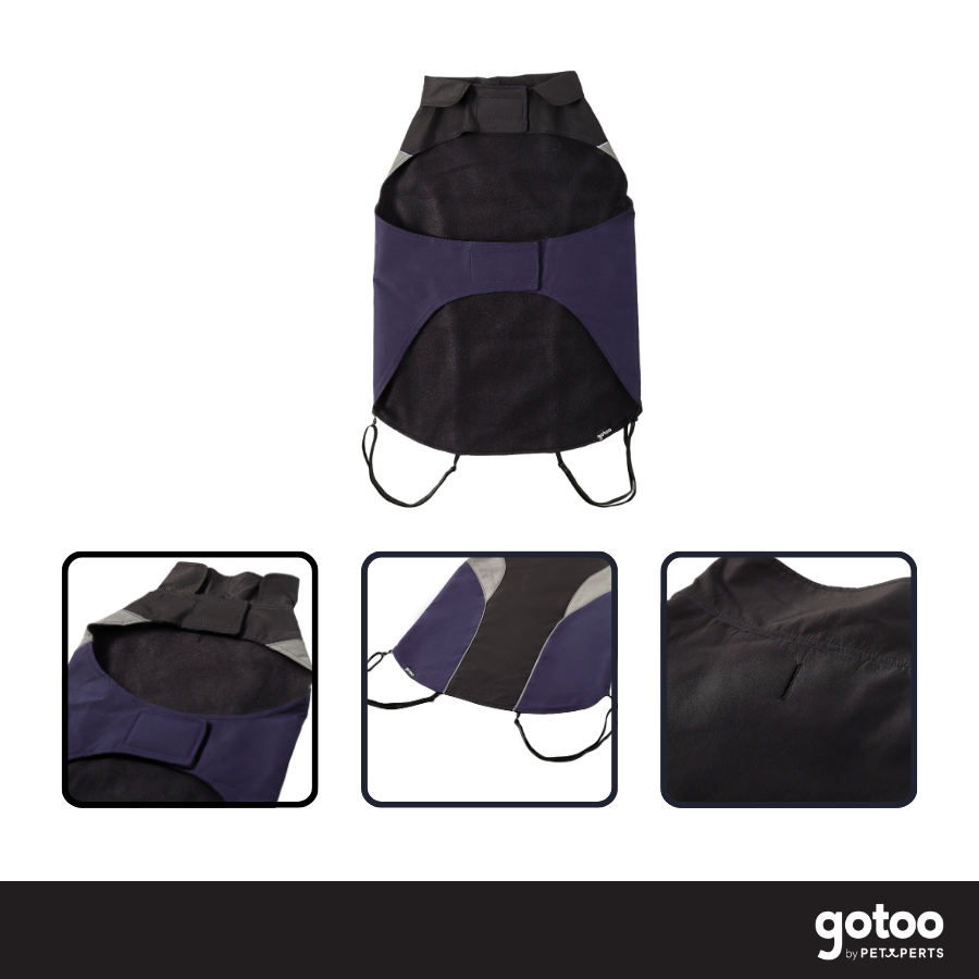 Gotoo Impermeable Reflectante Gris Azulado para perros, , large indicador imagen numero 3