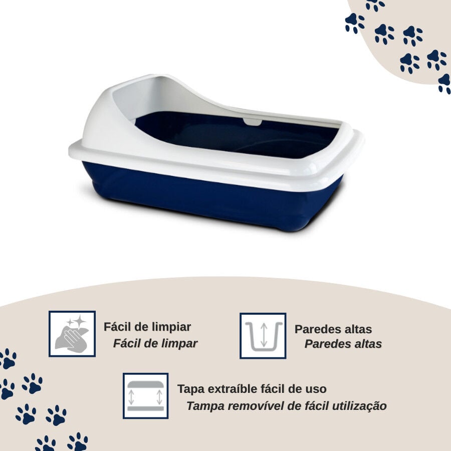 Nice Care Bandeja Sanitaria Birba Azul Cornisa para gatos, , large Imagen numero 3