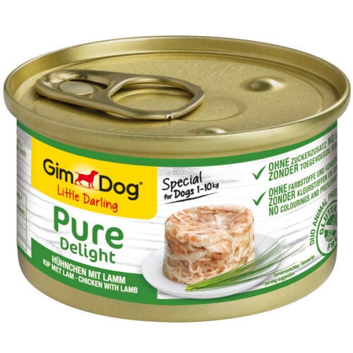 85 g GimDog Pure Delight pollo y cordero lata para perros, , large Imagen numero 1