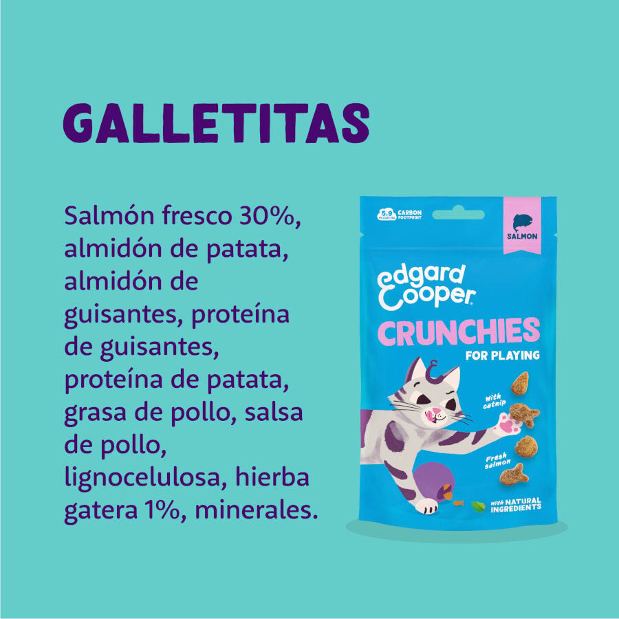 50 g Edgard & Cooper Galletas Crunchies Salmon para gatos, , large Imagen numero 5