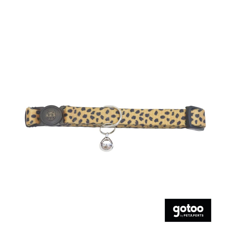 Gotoo Collar estampado leopardo para gatos, , large indicador imagen numero 2
