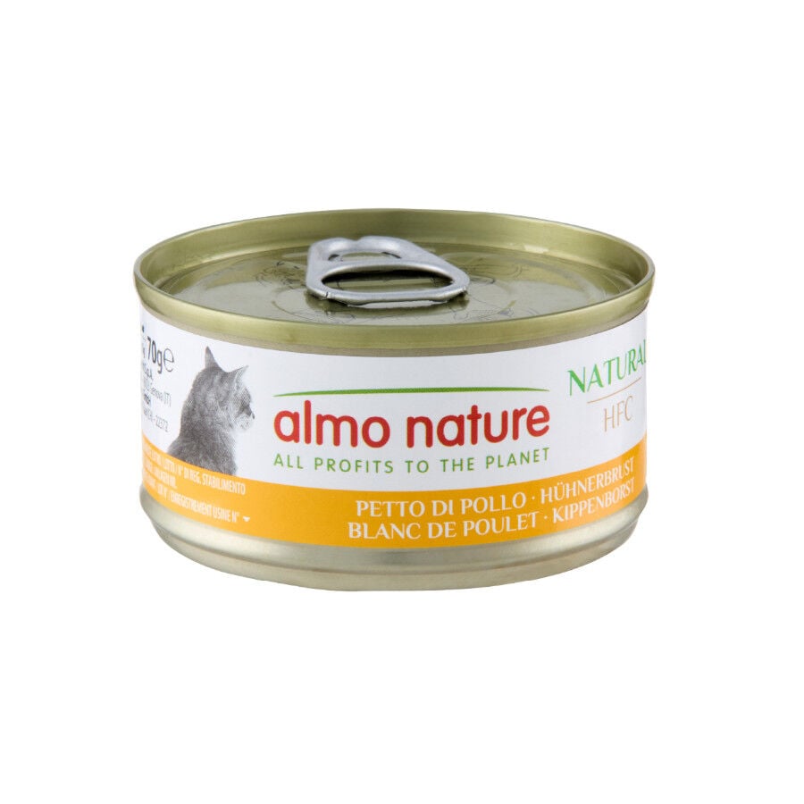 70 g Almo Nature HFC Natural Pollo lata para gatos, , large indicador imagen numero 1