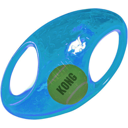 Kong Jumbler Football 2 en 1 pelota para perros Imagen numero 1