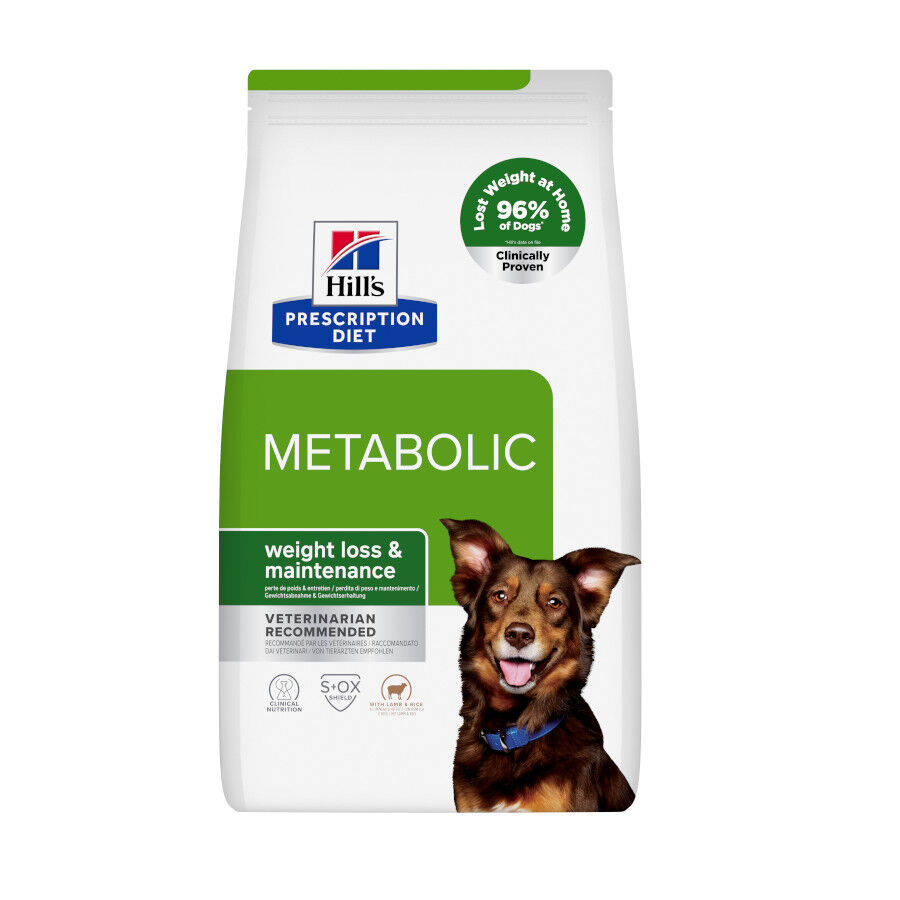 12 kg Hill's Prescription Diet Metabolic cordero y arroz pienso para perros, , large indicador imagen numero 1