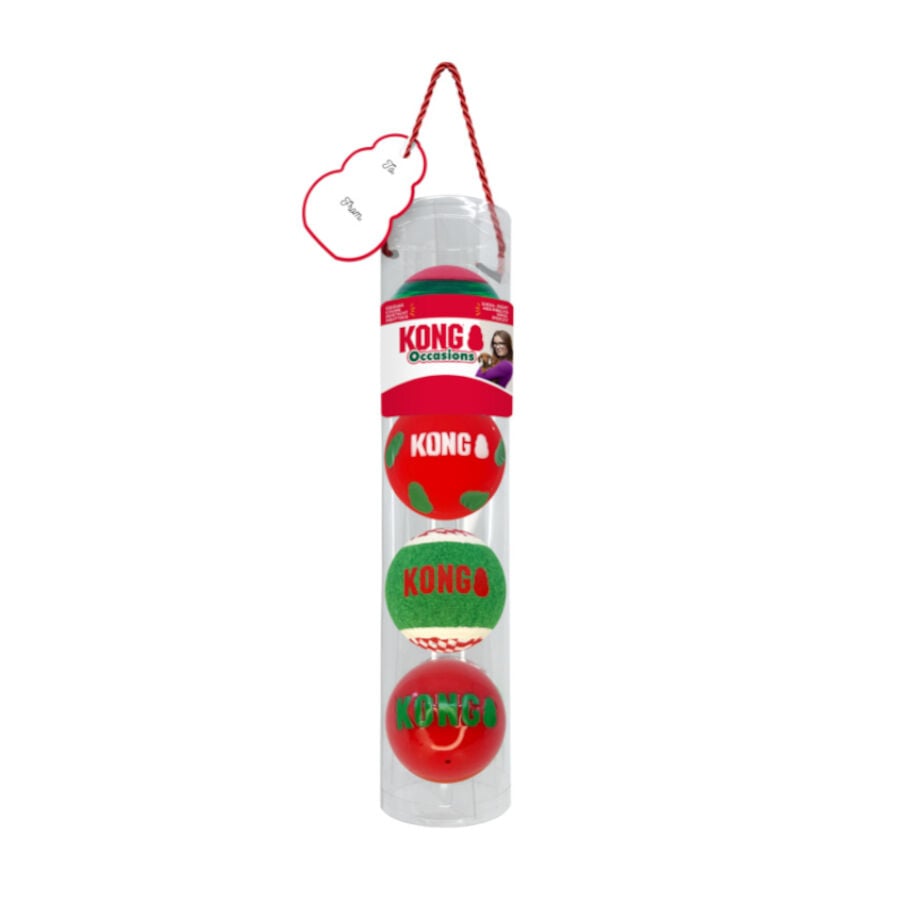 Kong Holiday Occasions pelotas para perros &ndash; Pack 4, , large Imagen numero 2