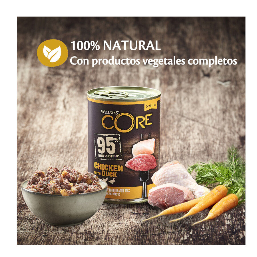 400 g Wellness Core Pollo y Pato lata para perros, , large Imagen numero 2