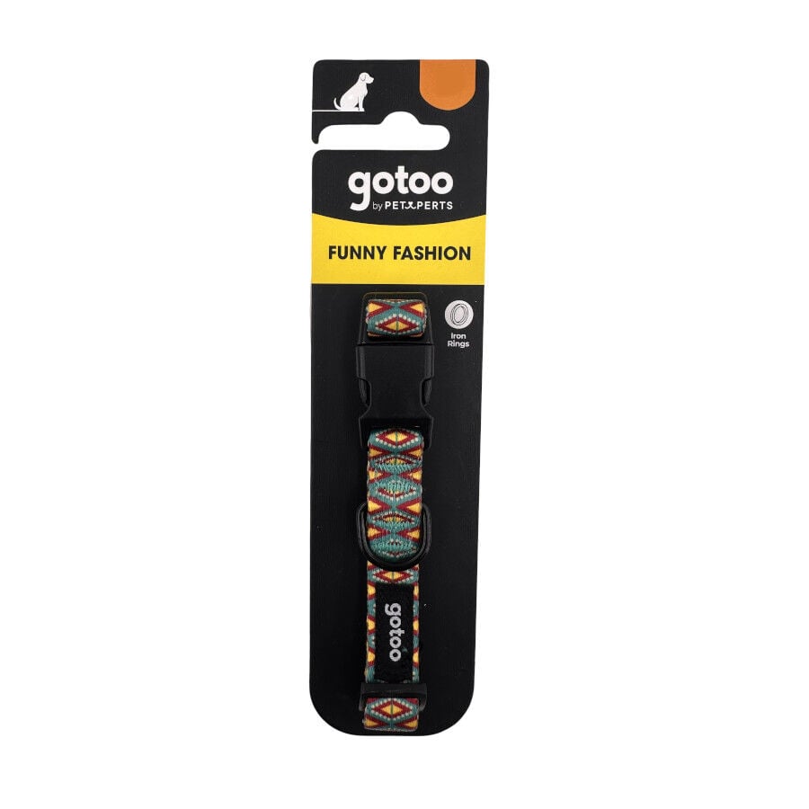 Gotoo Collar estampado geom&eacute;trico para perros, , large indicador imagen numero 5
