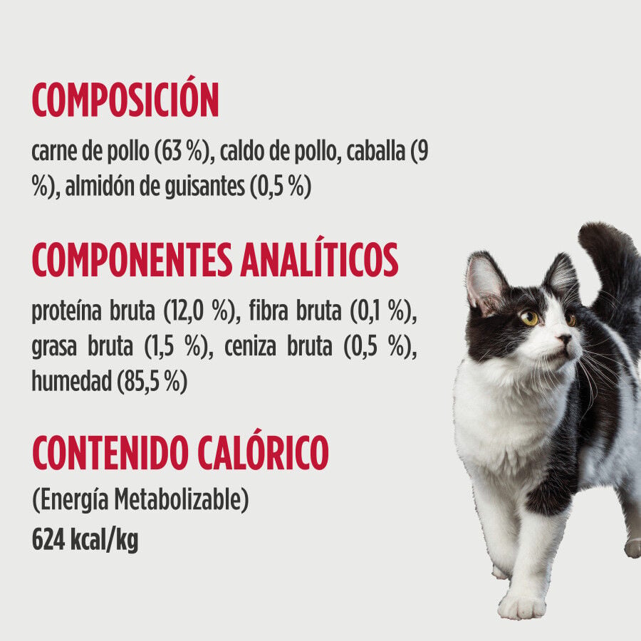 79 g Nulo Pollo con Caballa Sobres para gatos, , large indicador imagen numero 2