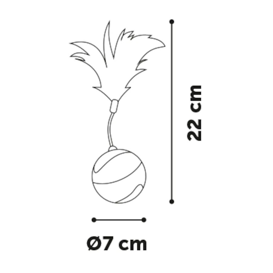 Flamingo Magic Mechta Azul Pelota con Movimiento para gatos, , large indicador imagen numero 5