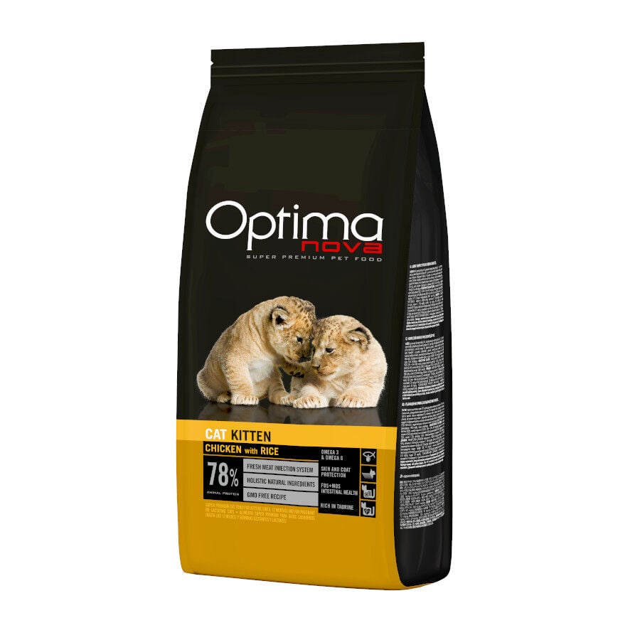 Optima Kitten Nova Pollo y Arroz pienso para gatos