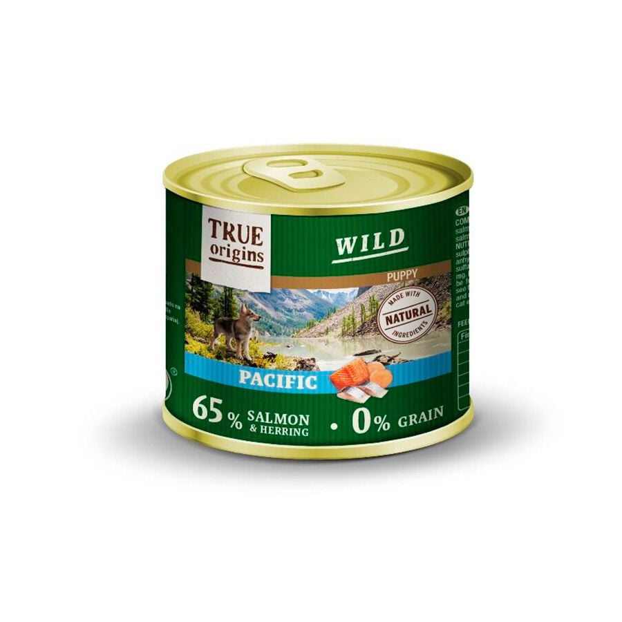 True Origins Wild Puppy Pacific Salm&oacute;n y Arenque en pat&eacute; lata