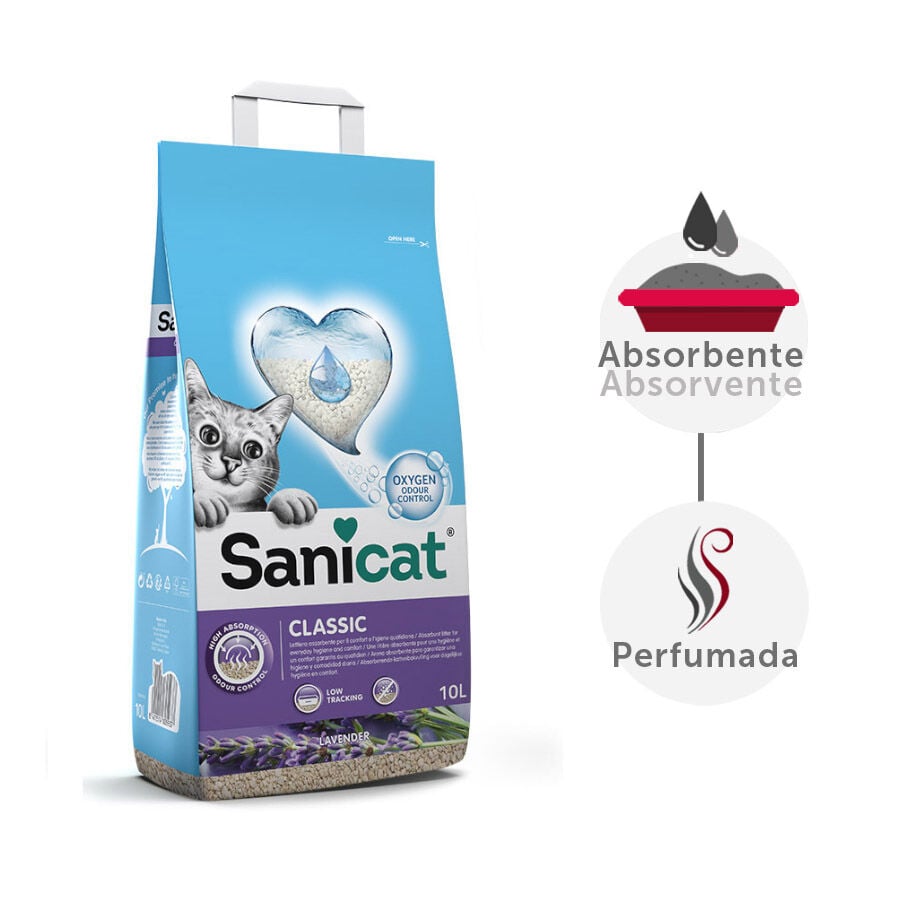 10 L Sanicat Classic Arena Absorbente Lavanda, , large Imagen numero 2