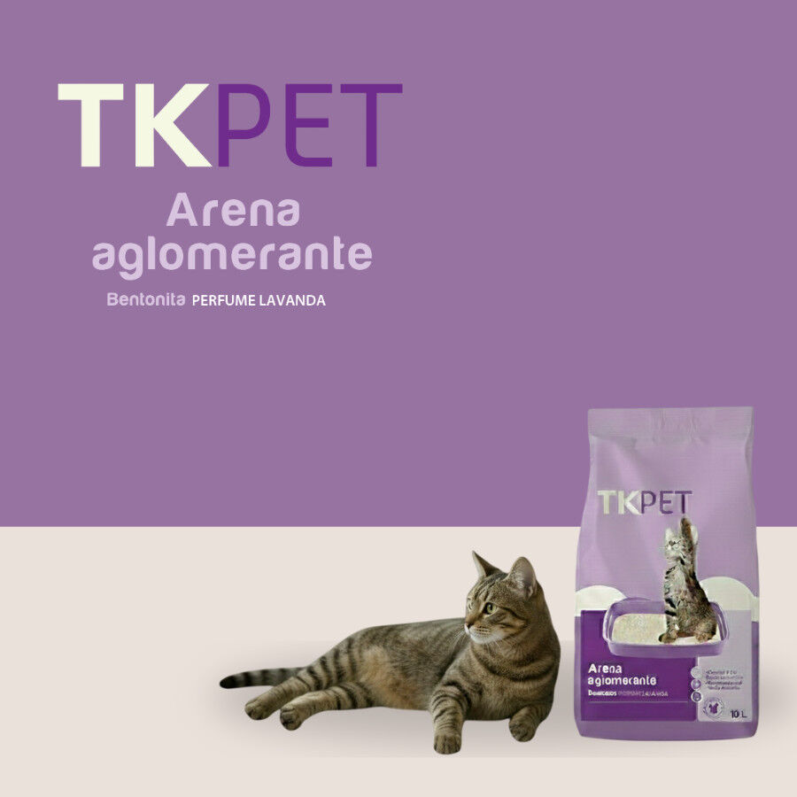 10 L TK-Pet Arena Aglomerante Bentonita y Lavanda para gatos, , large Imagen numero 6