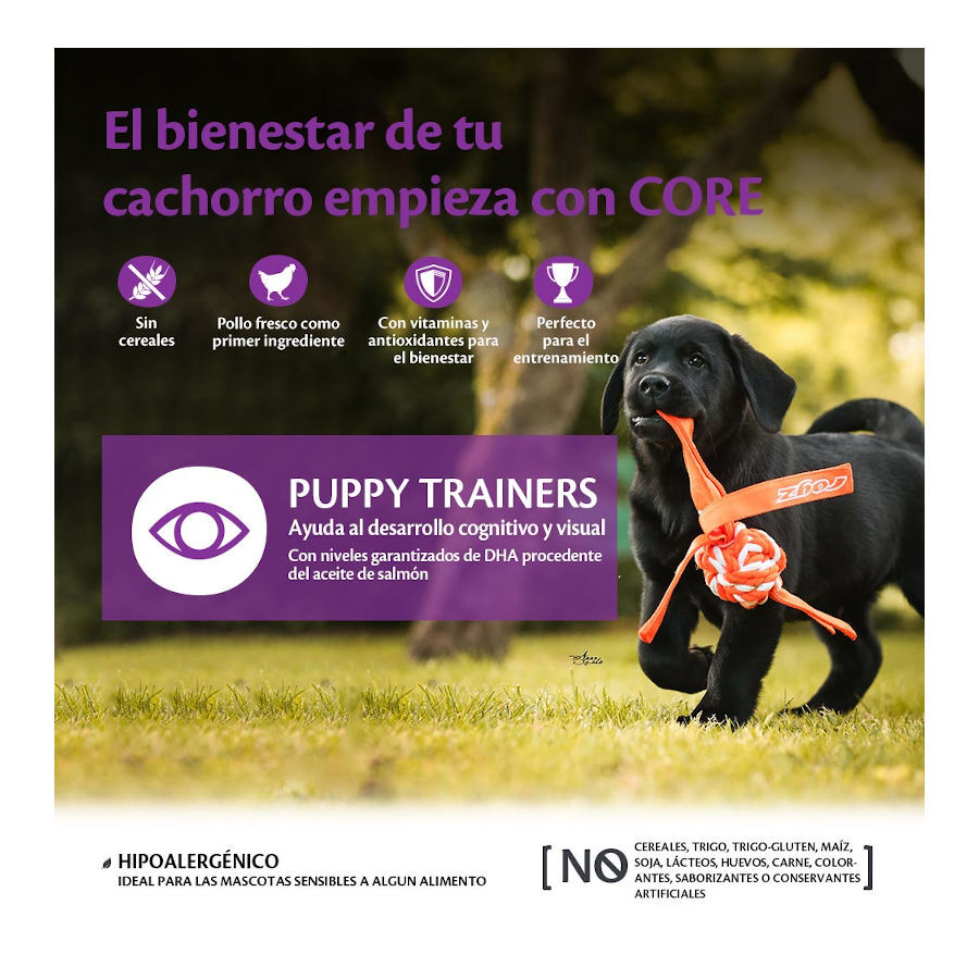 170 g Wellness Core Bocaditos Puppy Trainers Pollo para perros, , large indicador imagen numero 3