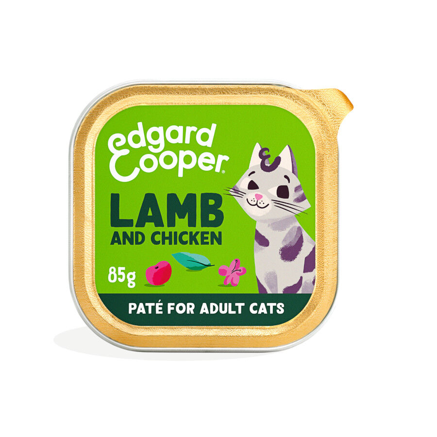 85 g Edgard & Cooper Adult Cordero y Pollo en Pat&eacute; tarrina para gatos, , large indicador imagen numero 1
