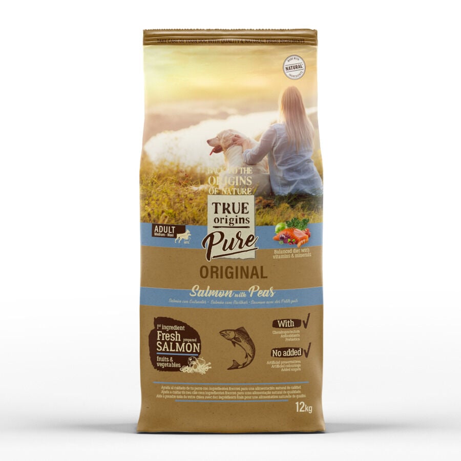 True Origins Pure Adult Medium Maxi Salm&oacute;n pienso para perros