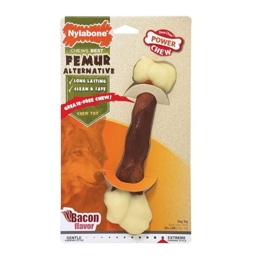 Nylabone Femur Alternative Hueso mordedor de goma para perros, , large Imagen numero 1