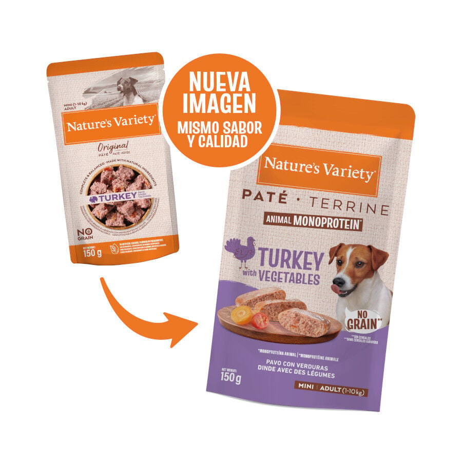150 g Nature's Variety Original Mini Adult Variety pavo sobre para perros, , large indicador imagen numero 2