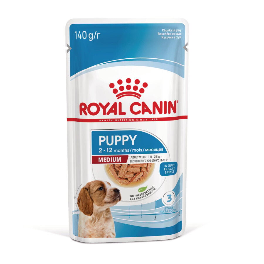 140 g Royal Canin Medium Puppy Sobres, , large Imagen numero 1