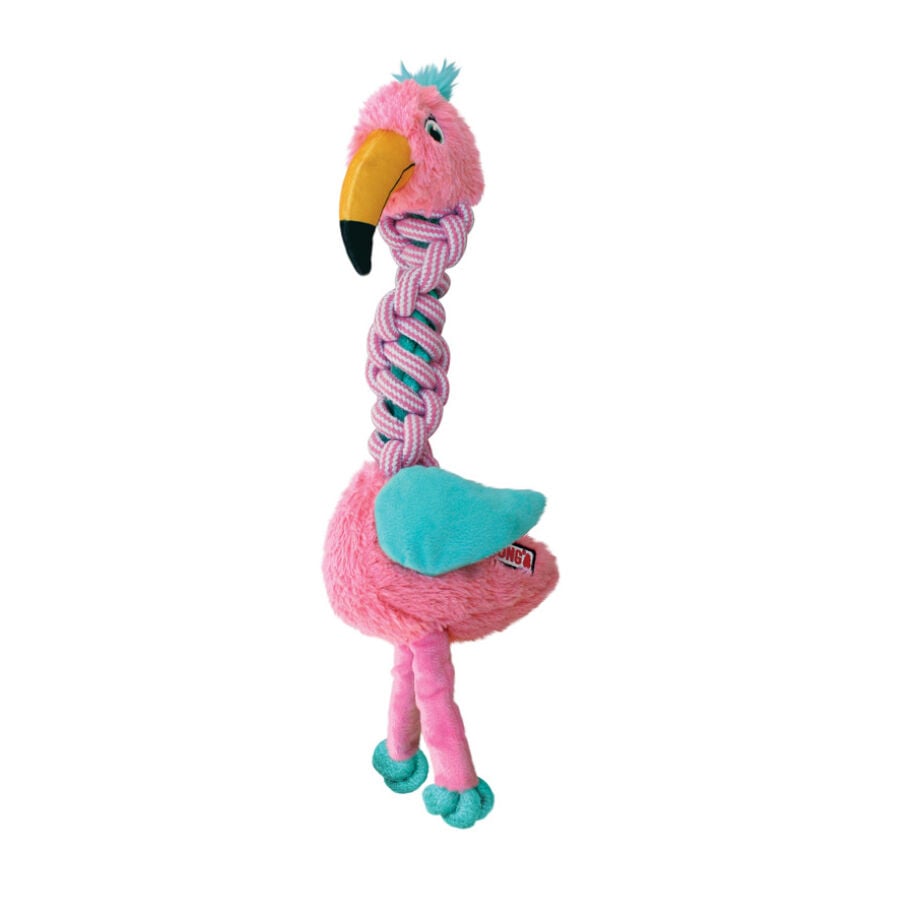 Kong Knots Twists Jirafa / Flamenco de peluche para perros, , large Imagen numero 2