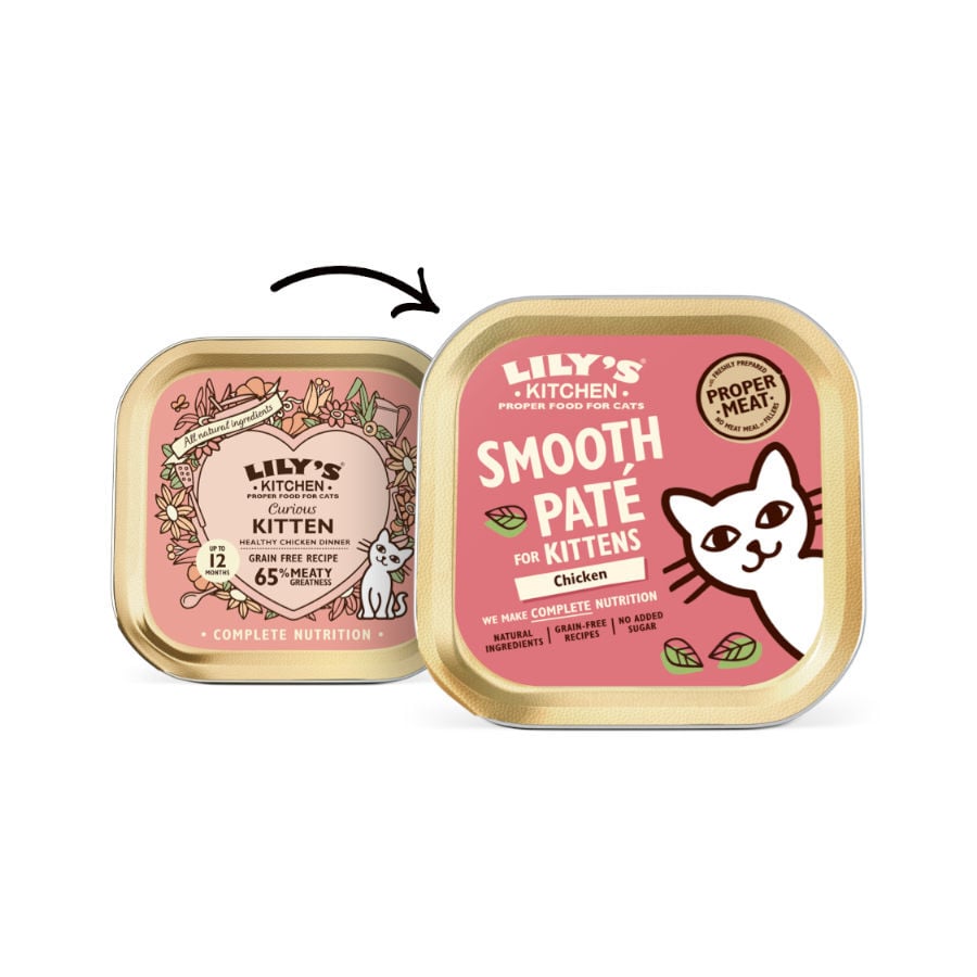 85 g Lily's Kitchen Kitten Pollo en pat&eacute; tarrina para gatos  , , large Imagen numero 2