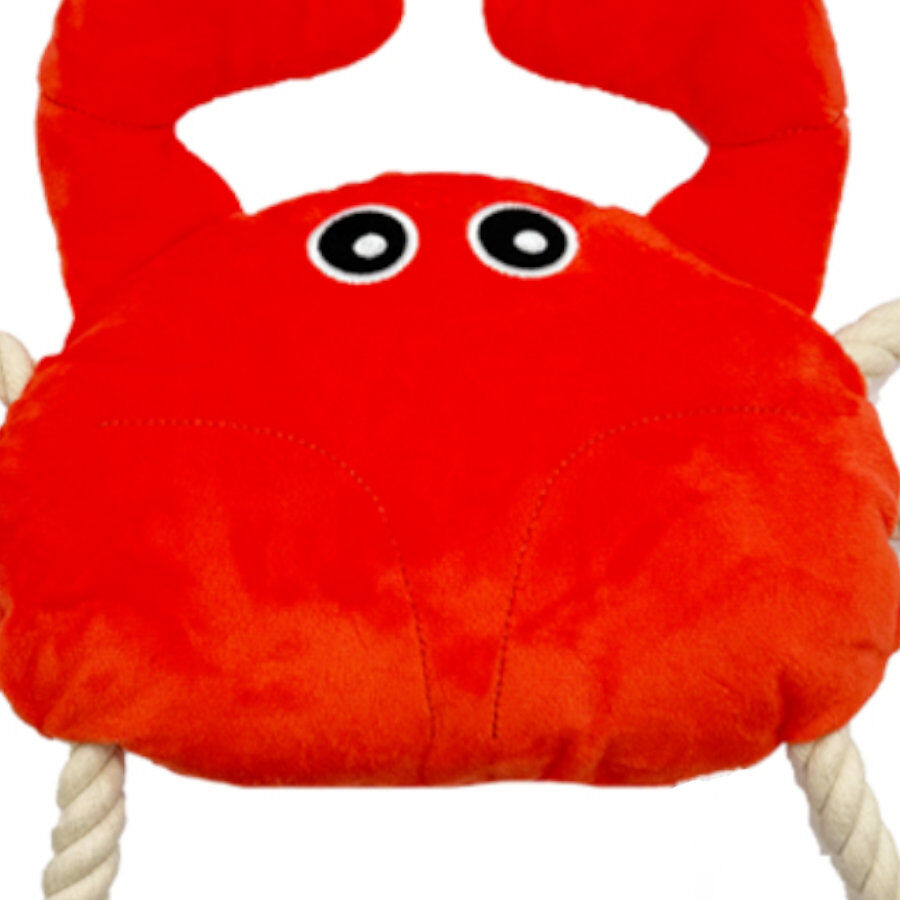 Tootoy! Comfort Fresh Crab peluche con cuerda para perros, , large indicador imagen numero 4