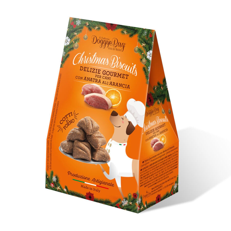 180 g DoggyeBag Galletas Navide&ntilde;as Pato para Perros, , large Imagen numero 1