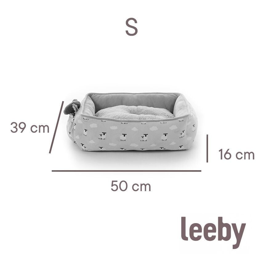Leeby Cuna de Ovejitas con Coj&iacute;n Desenfundable y Juguete para cachorros, , large Imagen numero 2