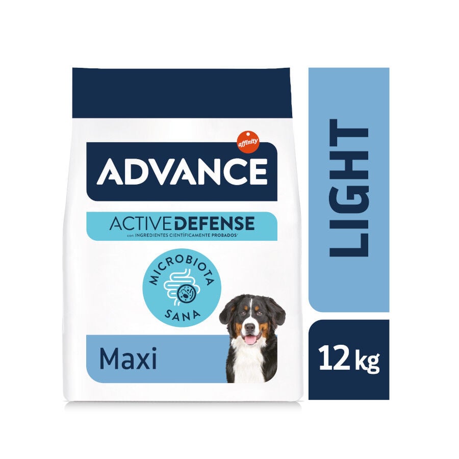12 kg Advance Maxi Light Pollo y Arroz pienso para perros, , large Imagen numero 2