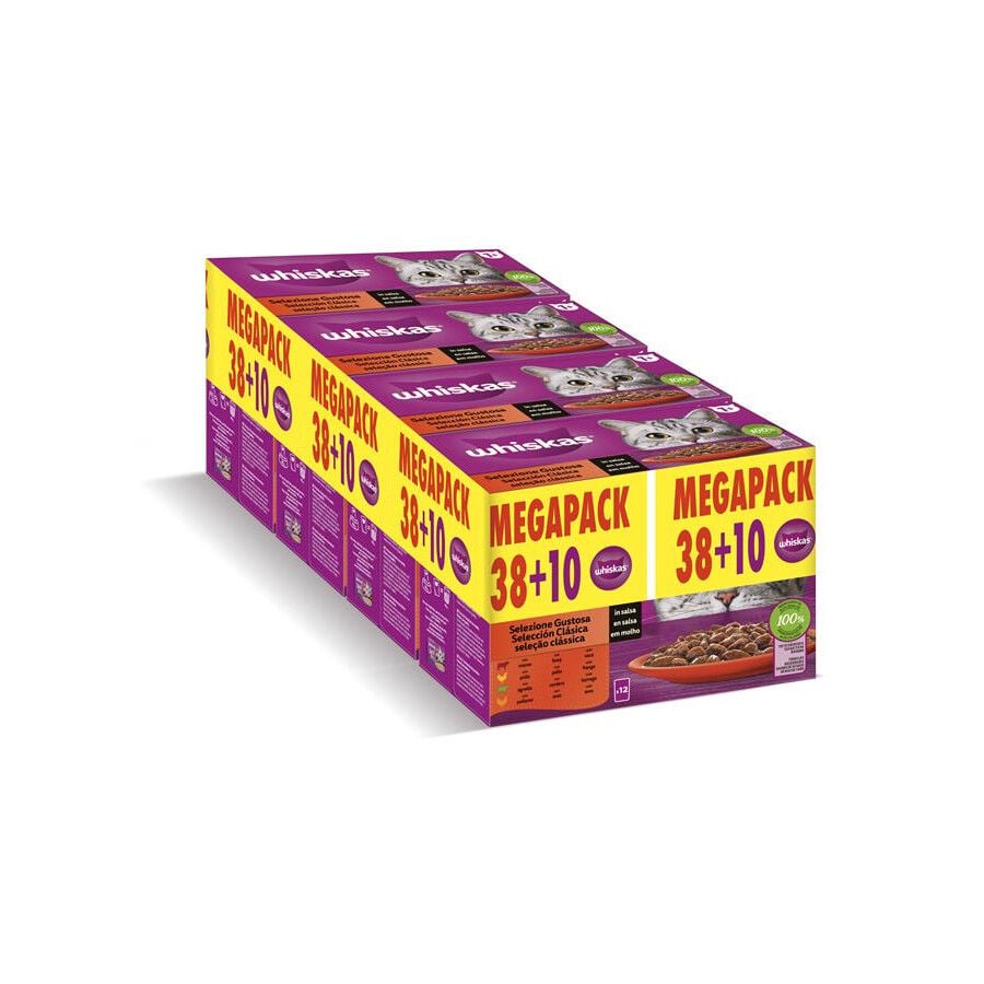 48 sobres x 85 g Whiskas Tasty Mix Selecci&oacute;n del Chef en Salsa sobre para gatos, , large indicador imagen numero 1