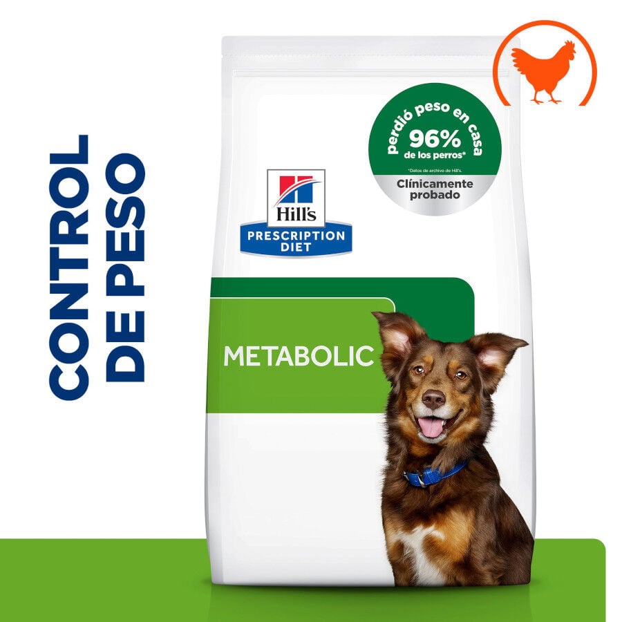 12 kg Hill's Prescription Diet Metabolic Pollo pienso para perros, , large indicador imagen numero 2