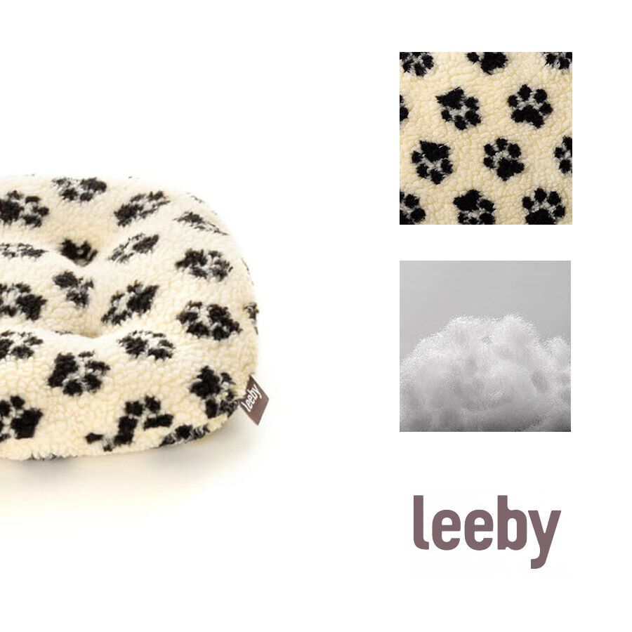 Leeby Coj&iacute;n Ovalado de Huellas de Patitas para perros, , large indicador imagen numero 3