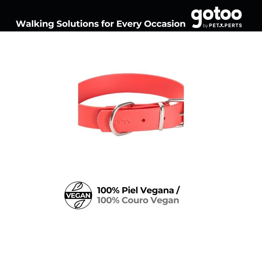 Gotoo Collar Biothane rojo para perros, , large indicador imagen numero 3
