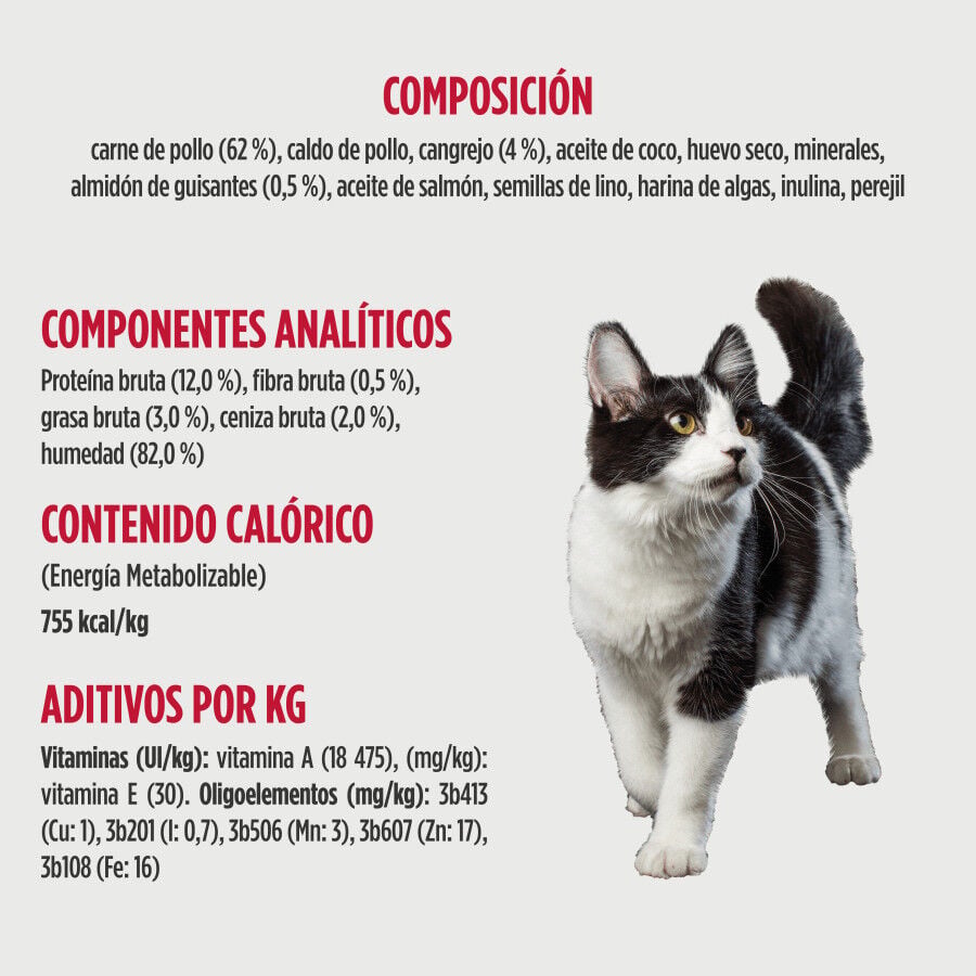170 g Nulo Pollo con Cangrejo Lata para gatos, , large indicador imagen numero 2
