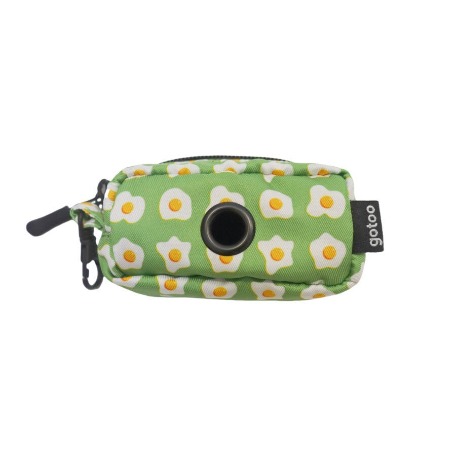 Gotoo Porta bolsas de tela estampado verde para perros, , large indicador imagen numero 1